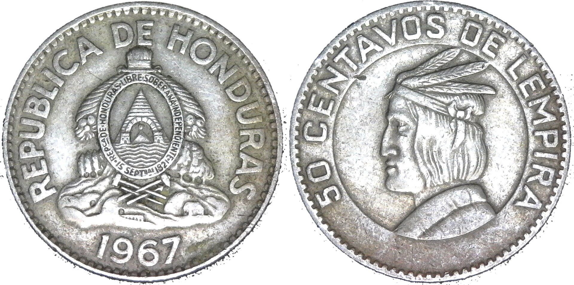 Honduras 50 Centavos 1967 rev-side-cutout.jpg
