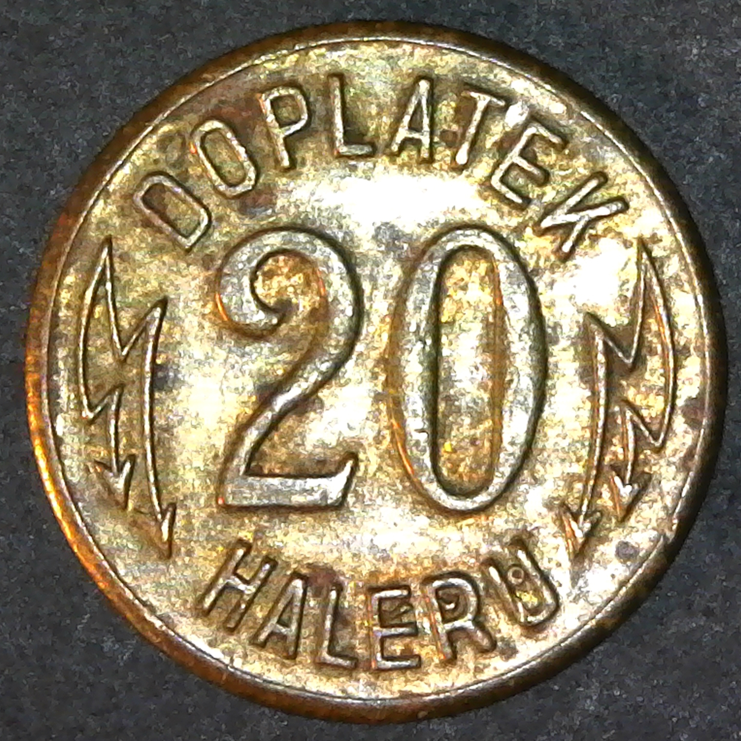 Hungary 20 Haleru transit rev.jpg