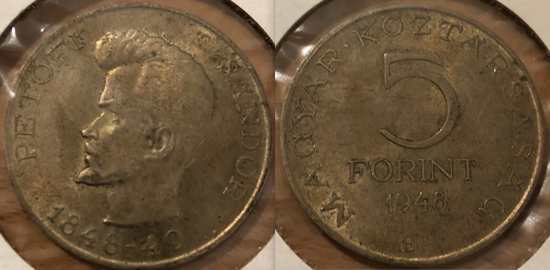 Hungary 5 Forint 1948.jpeg