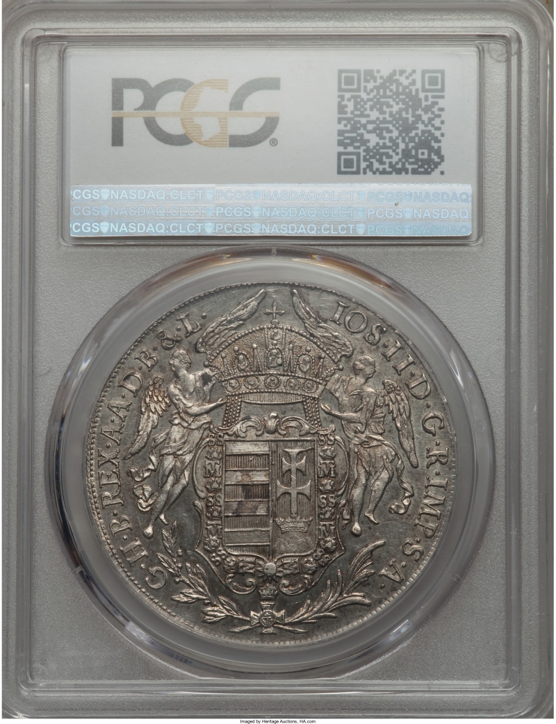 Hungary - Joseph II and Maria Theresa Taler 1782 MS65 PCGS_2.jpg