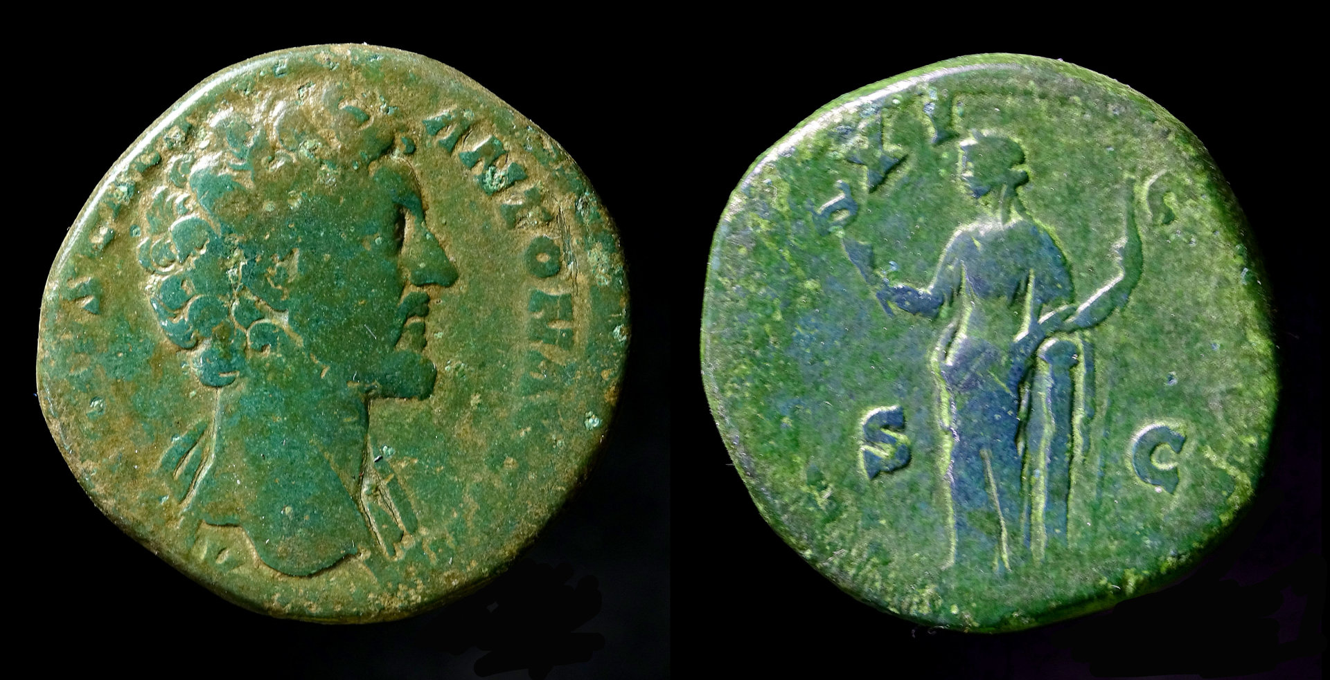 III Marcus Aurelius Caesar 1337 Felicitas sest.jpg