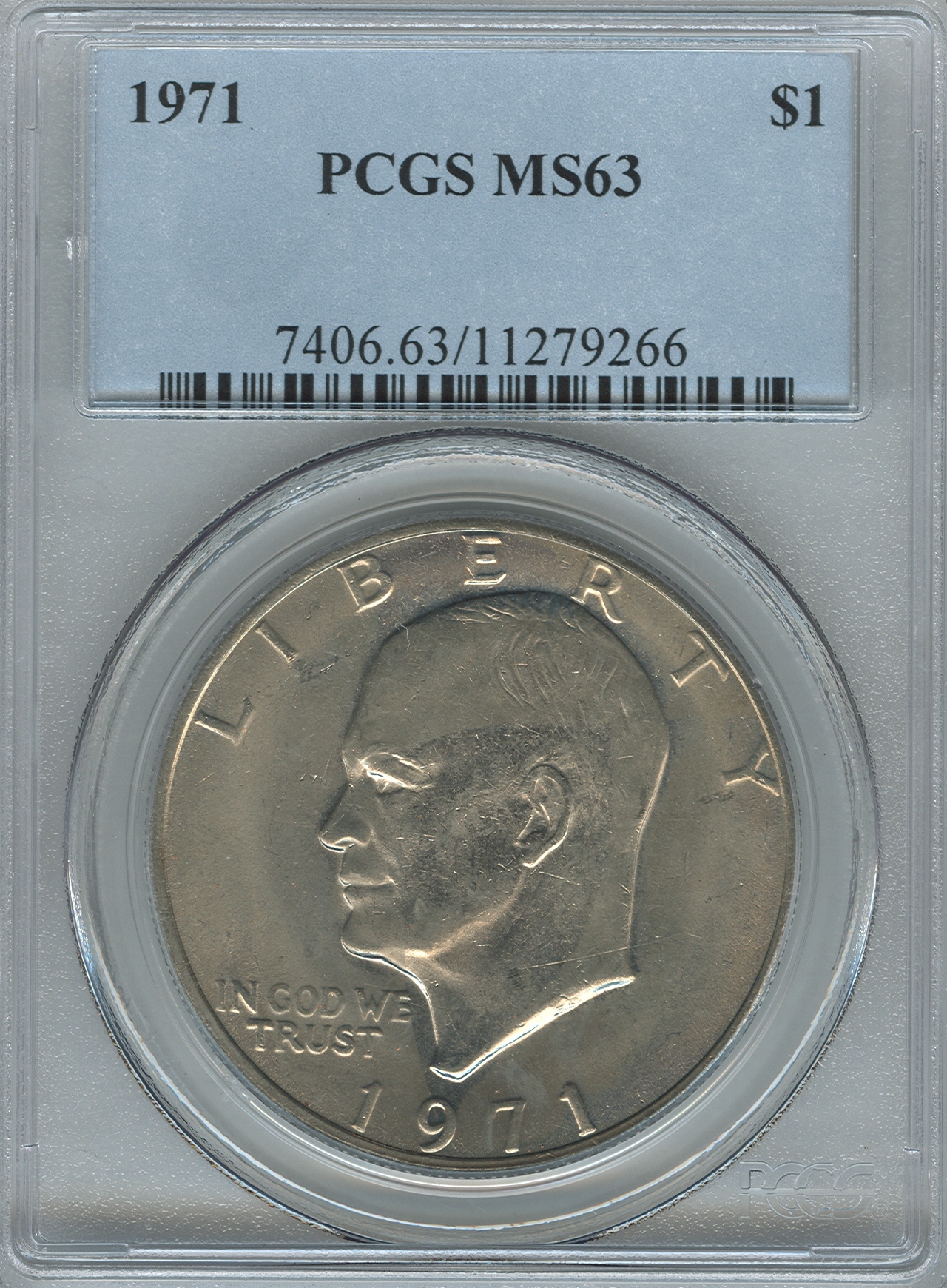 IKE 1971 11279266 PCGS MS63 Slab Obv.jpg