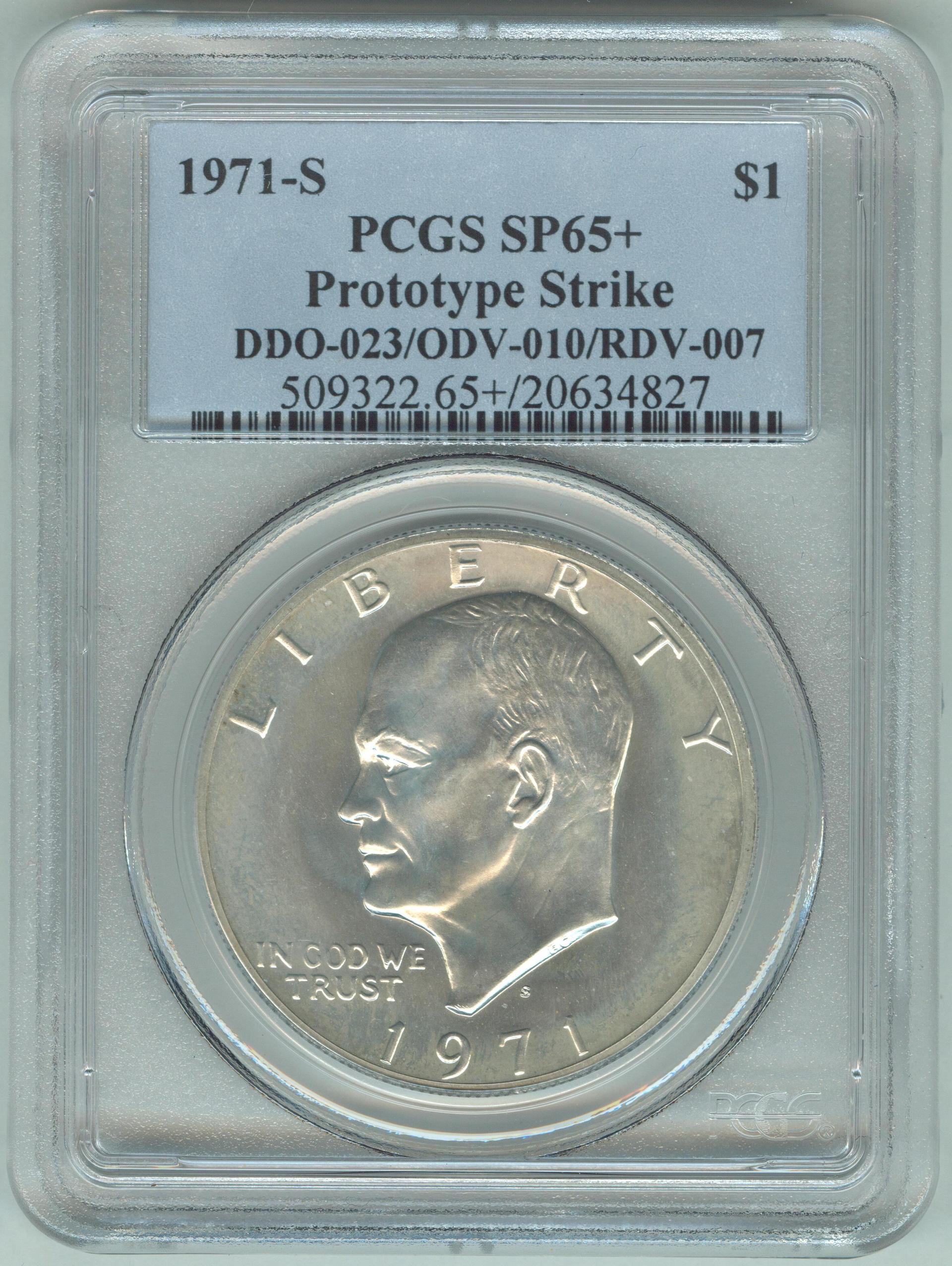 IKE 1971-S Prototype Strike 20634827 PCGS SP65+ Slab Obv.jpg