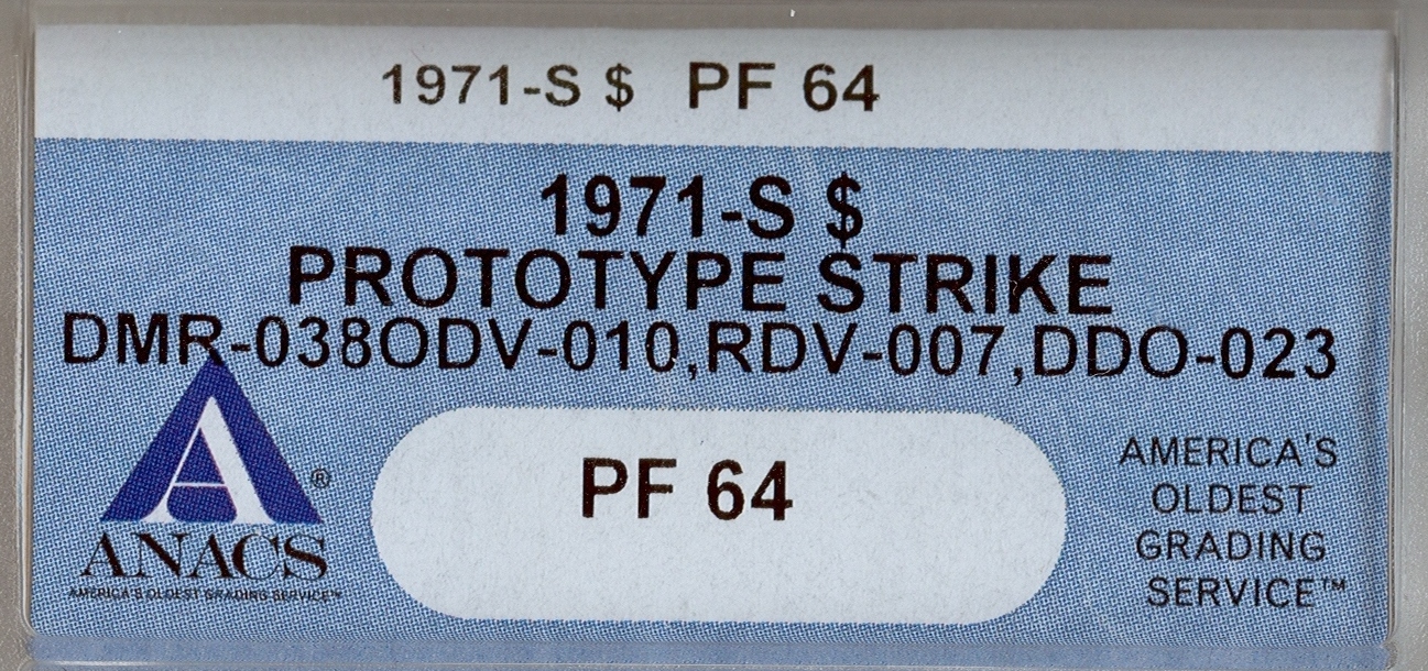 IKE 1971-S Prototype Strike 4111222 ANACS PF64 Label Obv.jpg