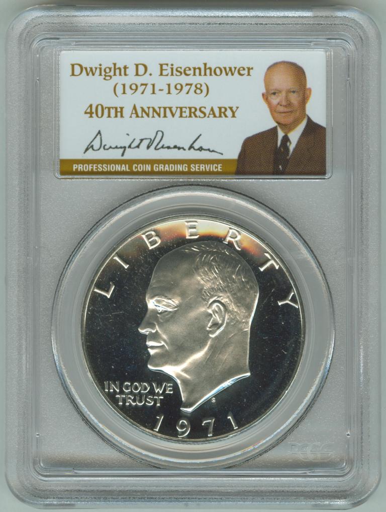 IKE 1971-S Silver 40th Ann Gold 19564402 PCGS PR69DCAM Slab RevD.jpg