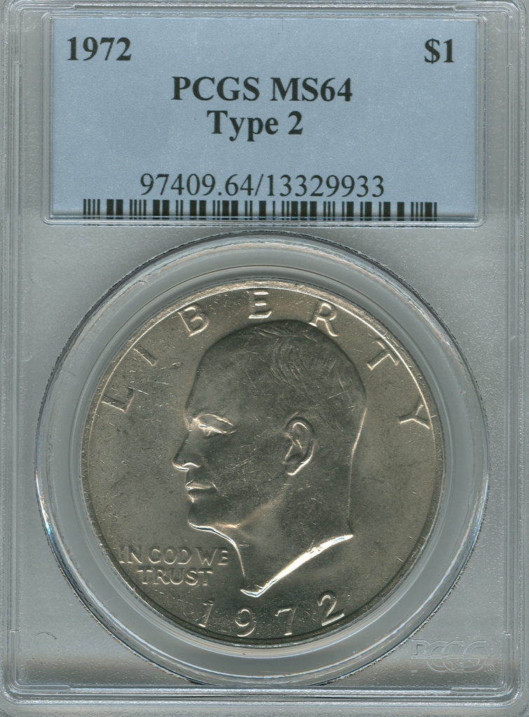 IKE 1972 T2 Talon Head 13329933 PCGS MS64 Slab ObvD.jpg