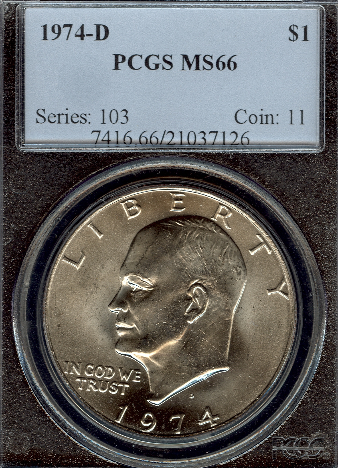 IKE 1974-D 21037126 PCGS MS66 Slab Obv.jpg