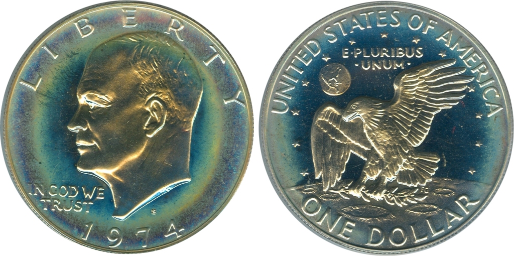 IKE 1974-S 21852942 Silver PCGS PR68 Toned CoinD.jpg