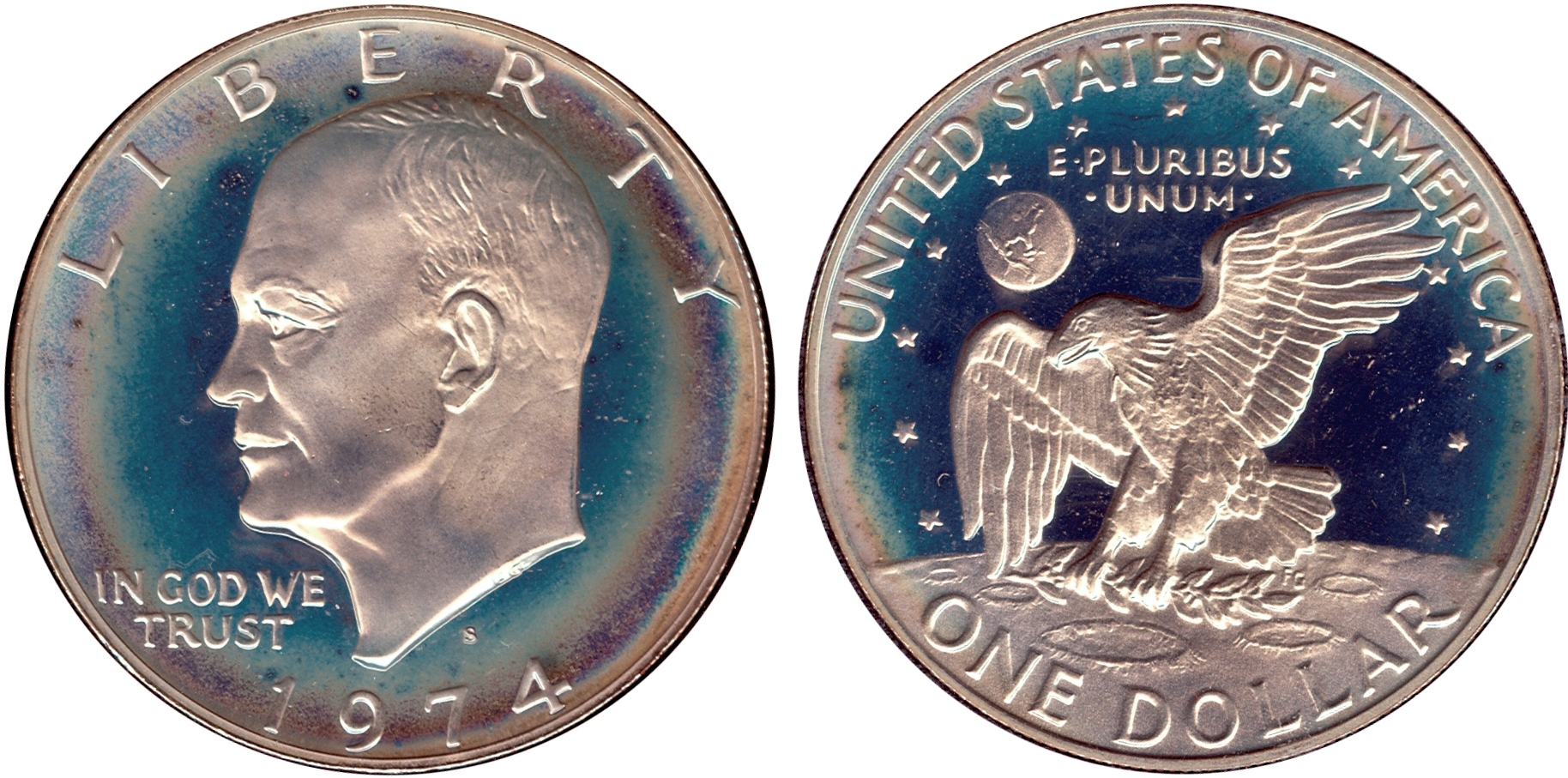 IKE 1974-S Target Toned OMP-010 Coin.jpg