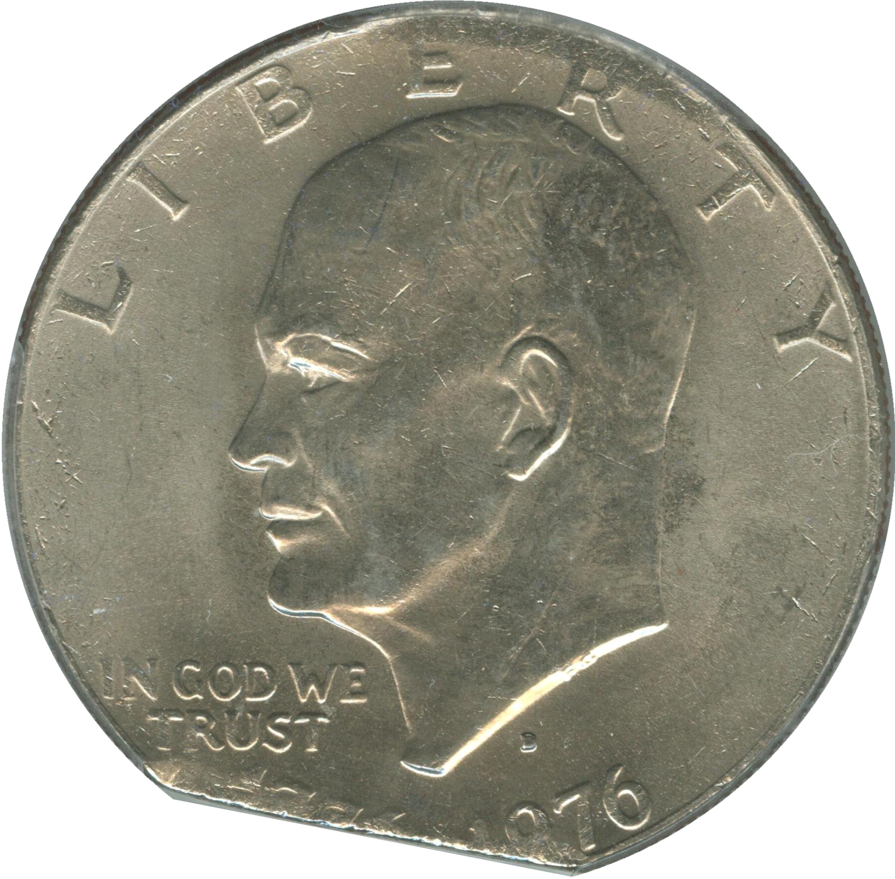 IKE 1976-D T2 5 percent Straight Clip 24068147 PCGS MS64 Coin Obv.jpg