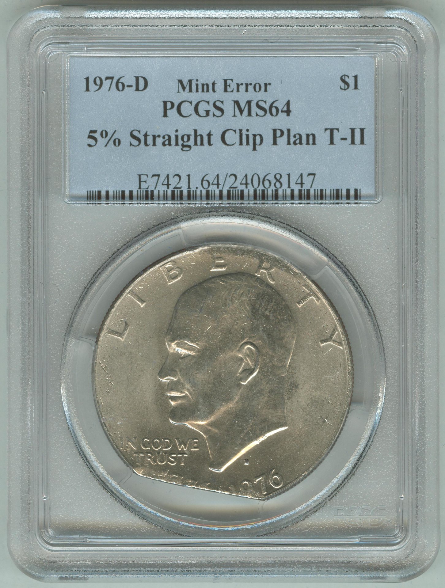 IKE 1976-D T2 5 percent Straight Clip 24068147 PCGS MS64 Slab Obv.jpg