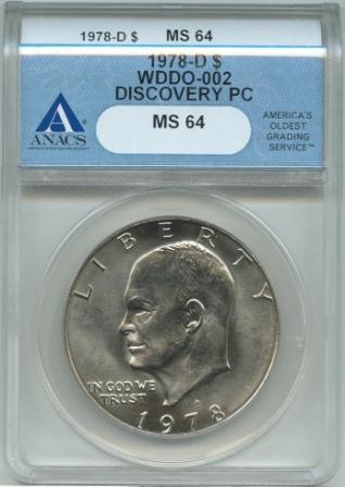 IKE 1978-D WDDO-002 4081362 Discovery PC ANACS MS64 Slab ObvW.jpg