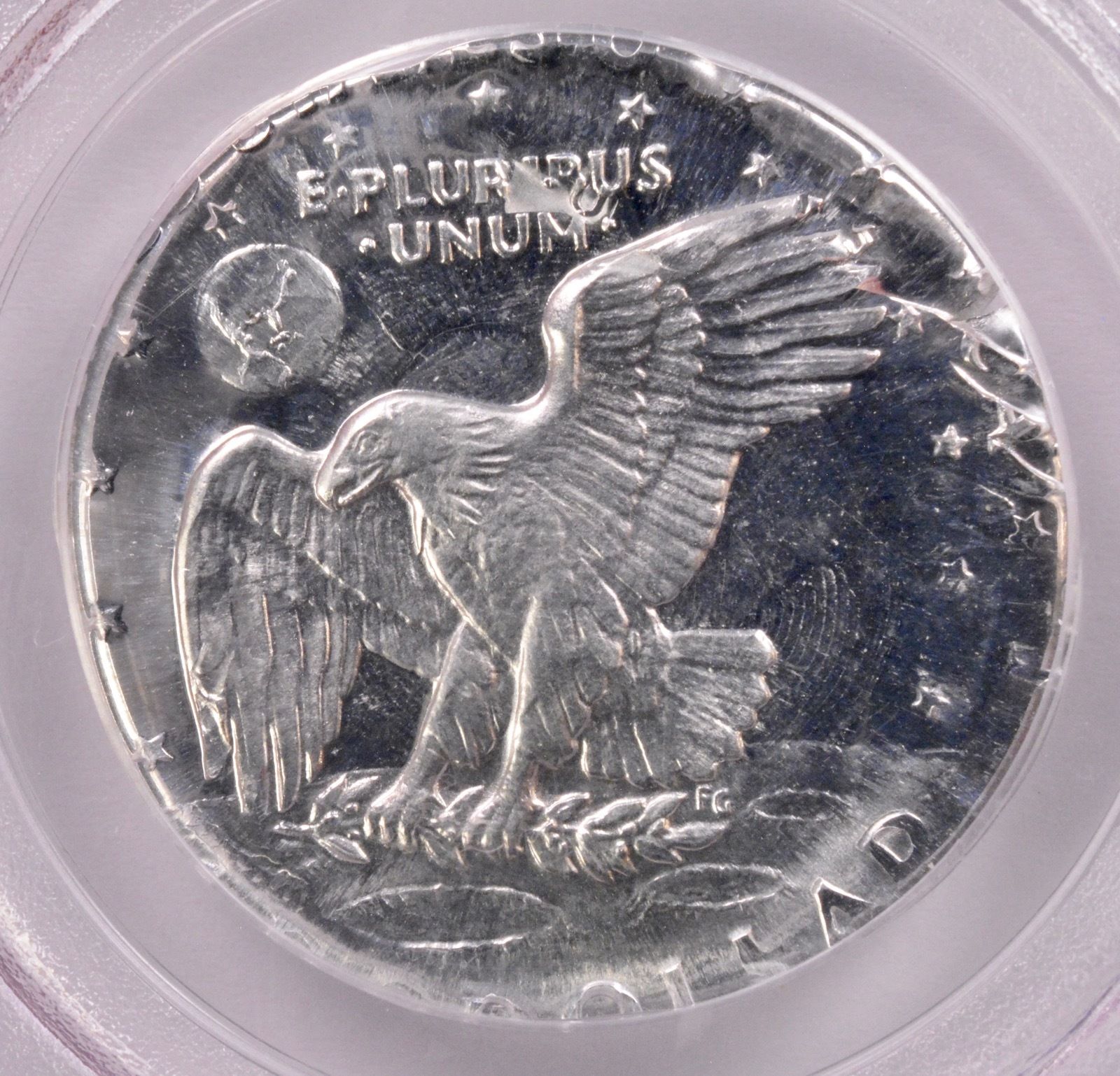 IKE 197x-S DS on Aluminum Plan 09454570 PCGS PR64 Coin Rev.jpg