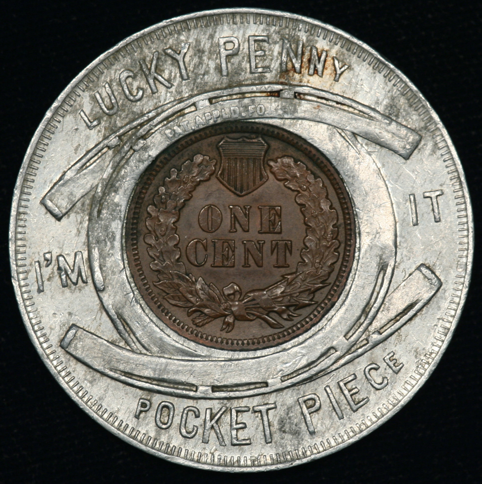 2015 KEEP ME NEVER GO BROKE Encased Lucky Penny GUEST HOUSE Rincon PUERTO RICO 