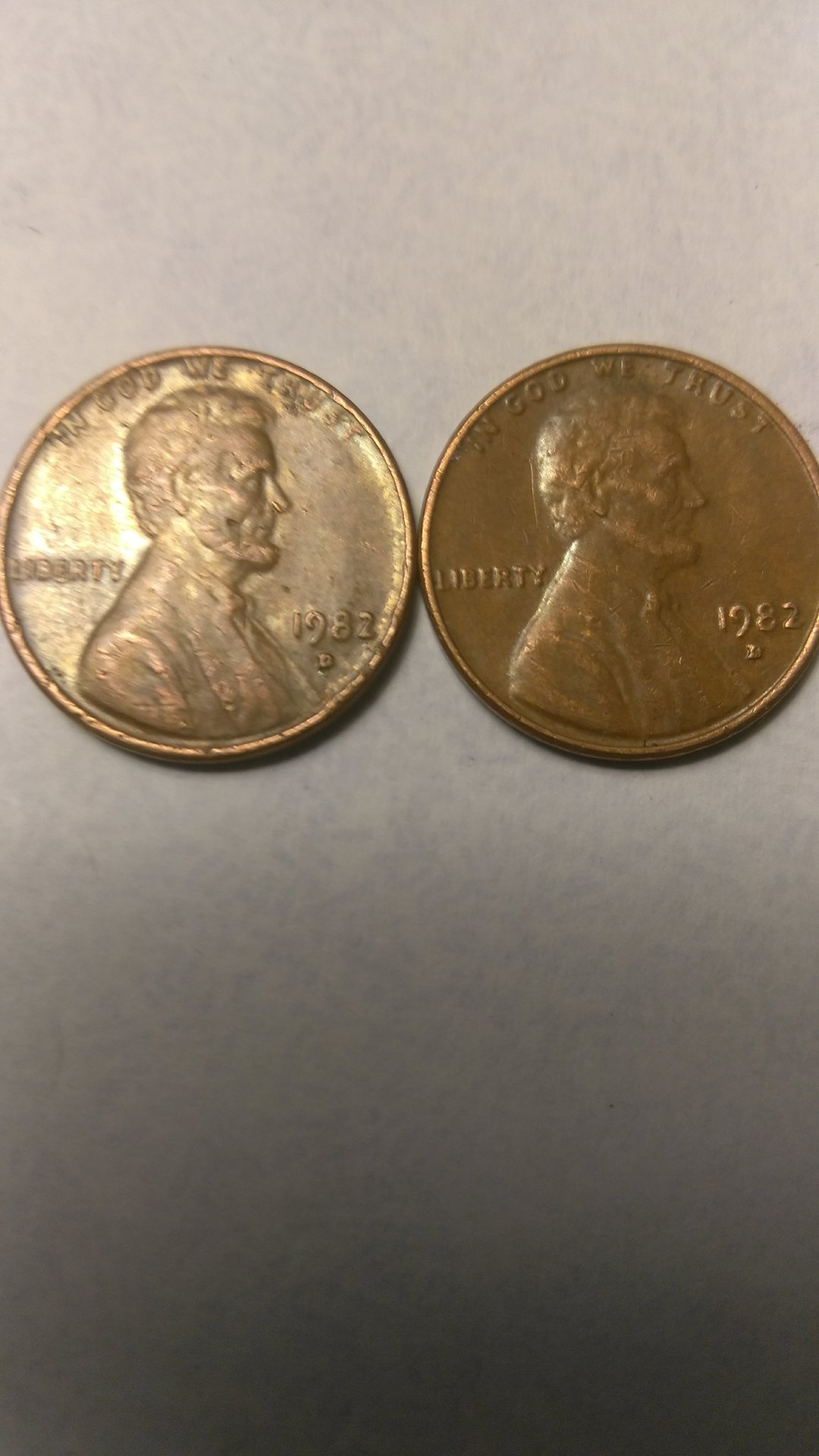 1982 D Large Date Copper