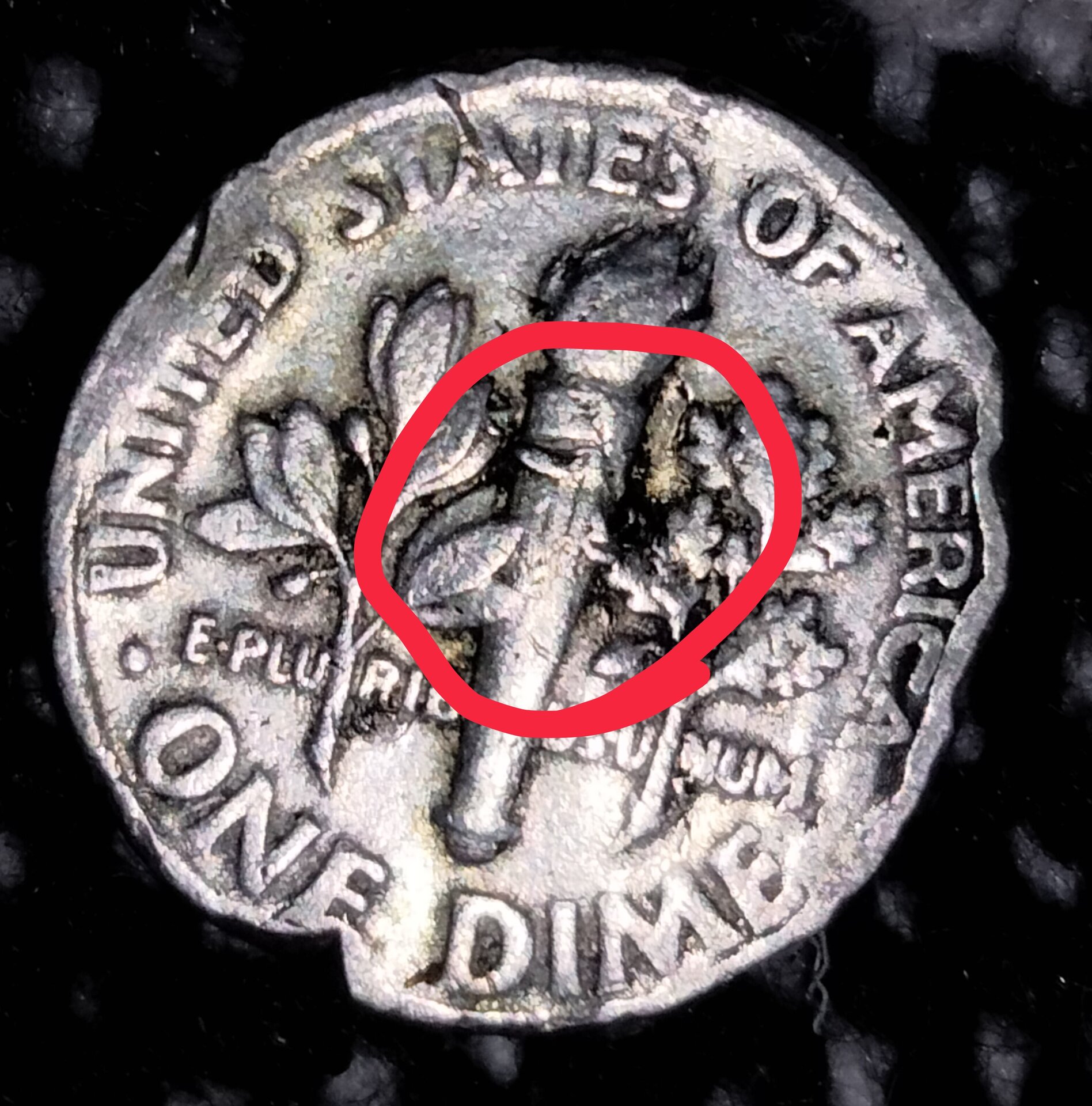 1989 P Dime Error Or Damage Coin Talk
