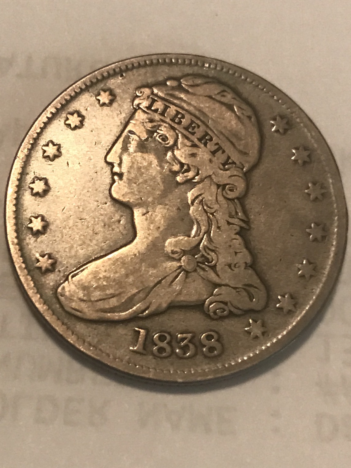 1838 Capped Bust Reeded Edge Half Dollar | Coin Talk