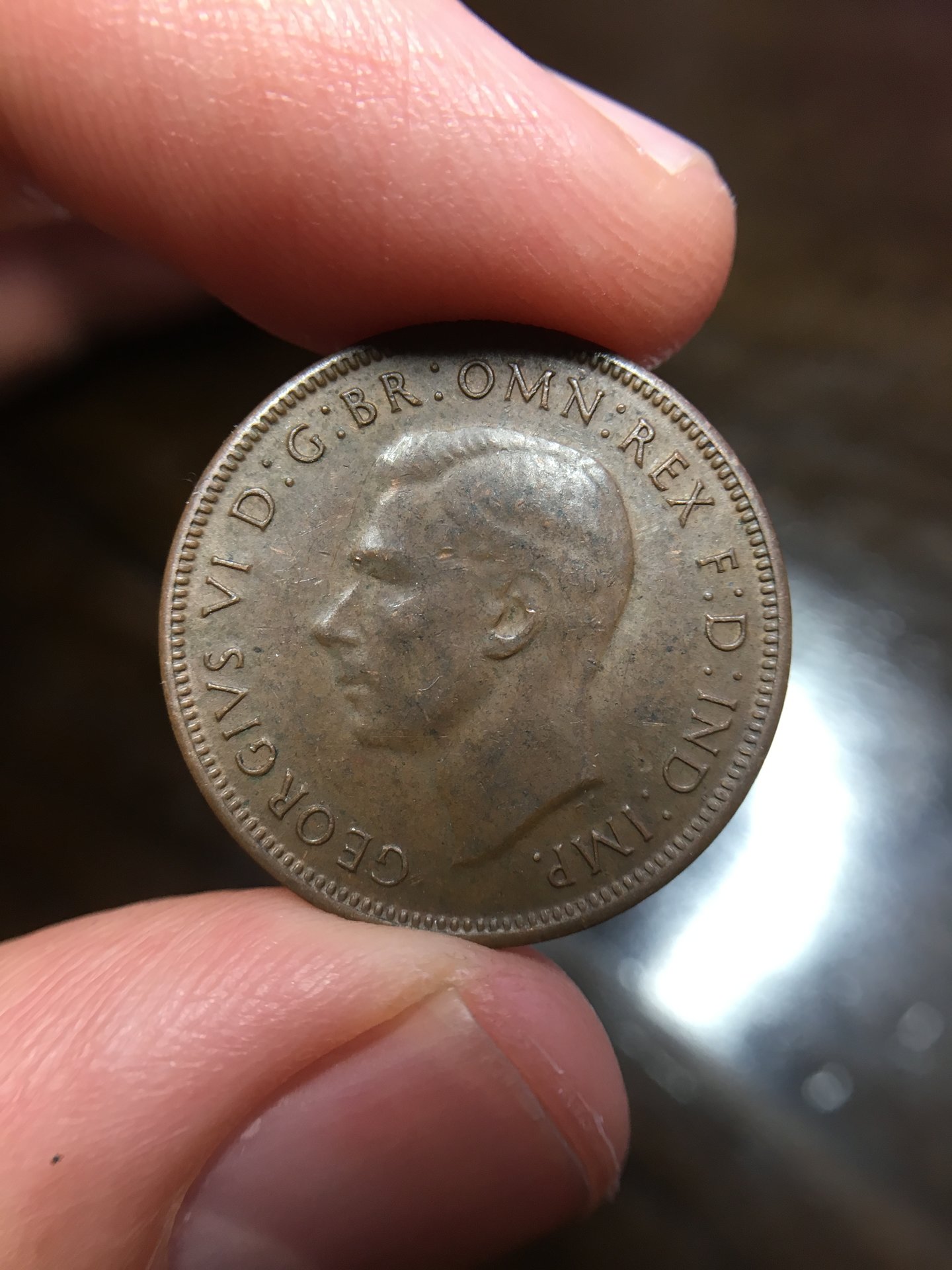 Is this typical of 1945 Australia half penny? Weak image? | Coin Talk