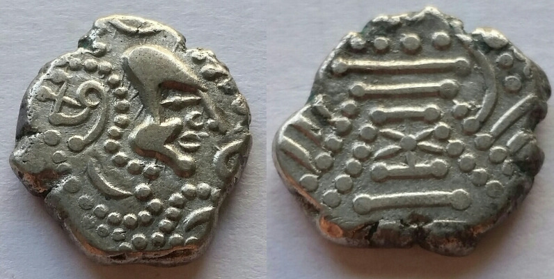 India 1 Drachm 1050-1150 silver MIT#427-30 Indo-Sassanian Ancient Sindh Gujarat