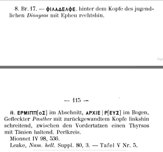 Imhoof-Blumer (1897) pp. 114-115 No. 8 (Lydia, Philadelphia, Dionysios-Panther.jpg