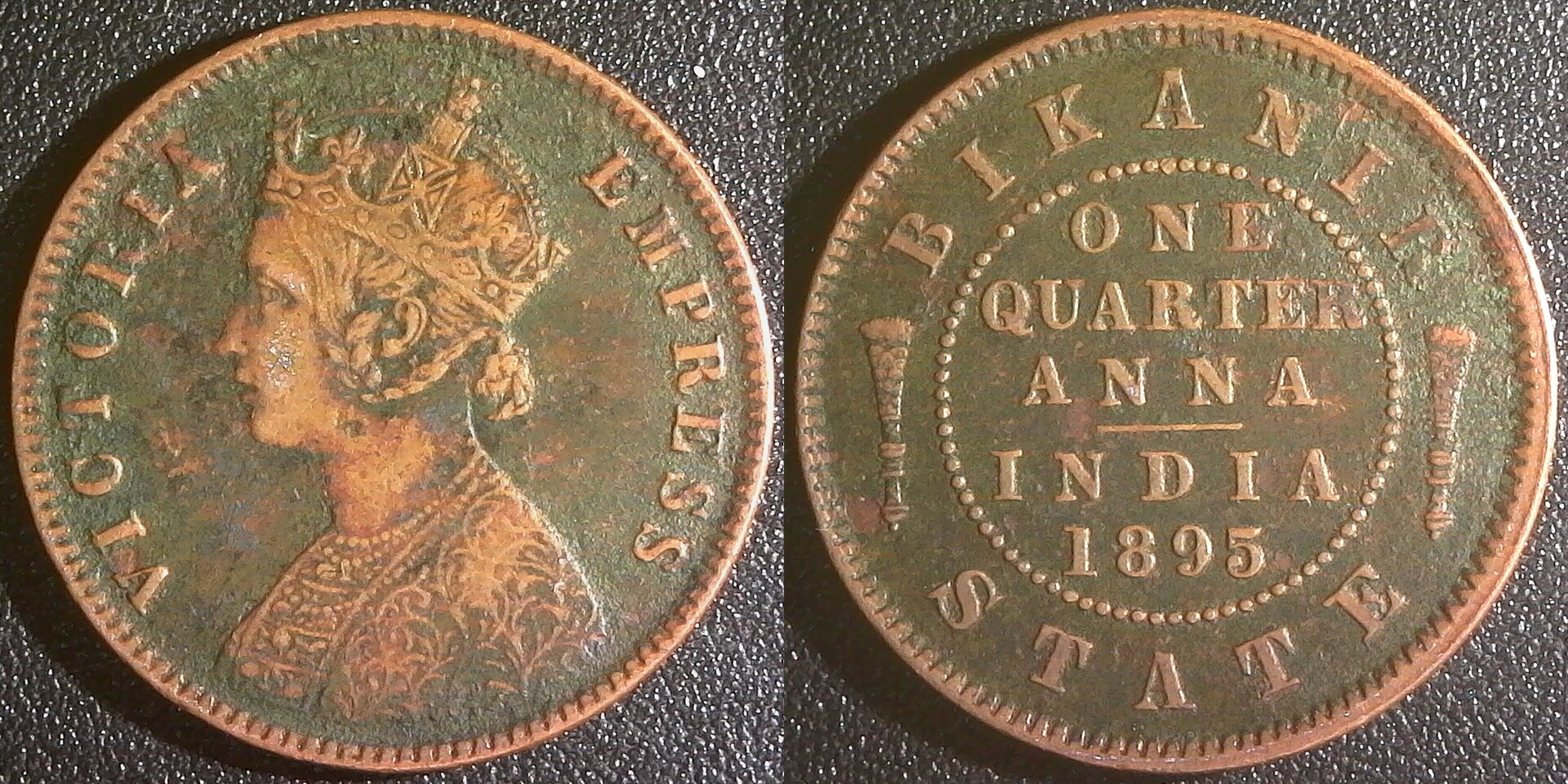 India Bikanir 1-4 Anna 1895 OBVERSE-side.jpg