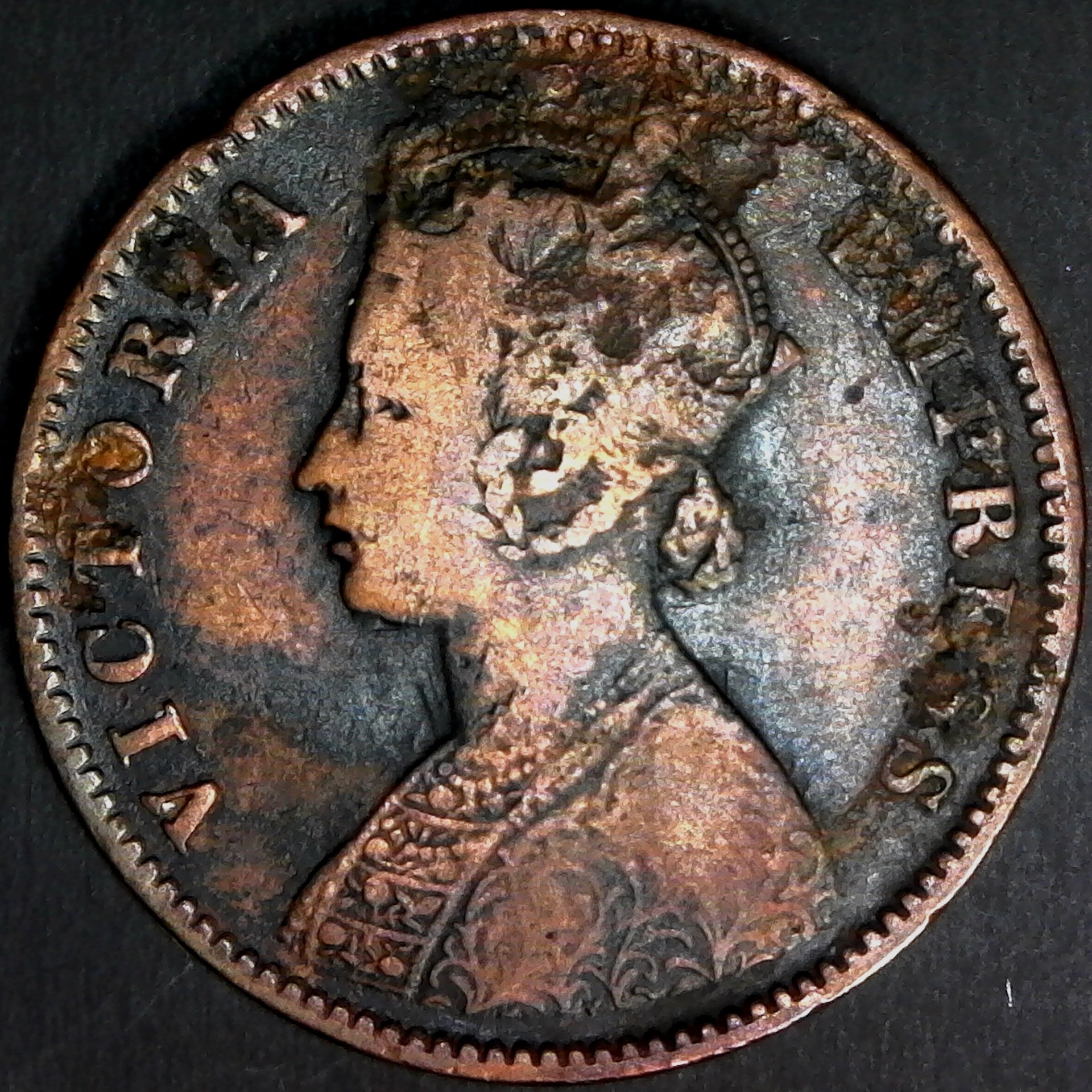 India Dhar State Qyr Anna 1887 obv.jpg