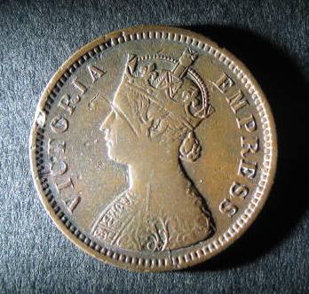India half Pice 1895 Reverse.JPG