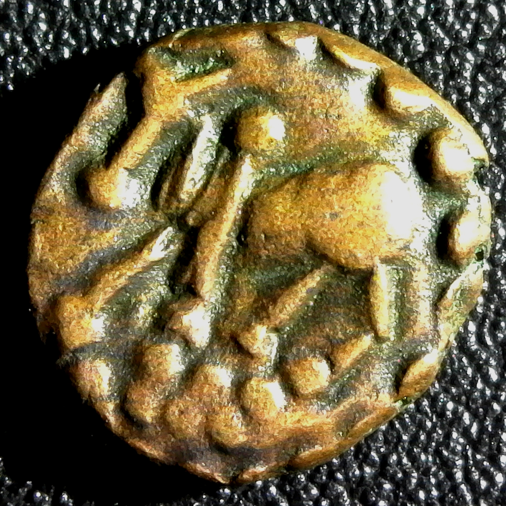 INDIA, NAGAS OF NARWAR - 200-340 AD - HALF KAKINI,  MAC#4742 obv.jpg