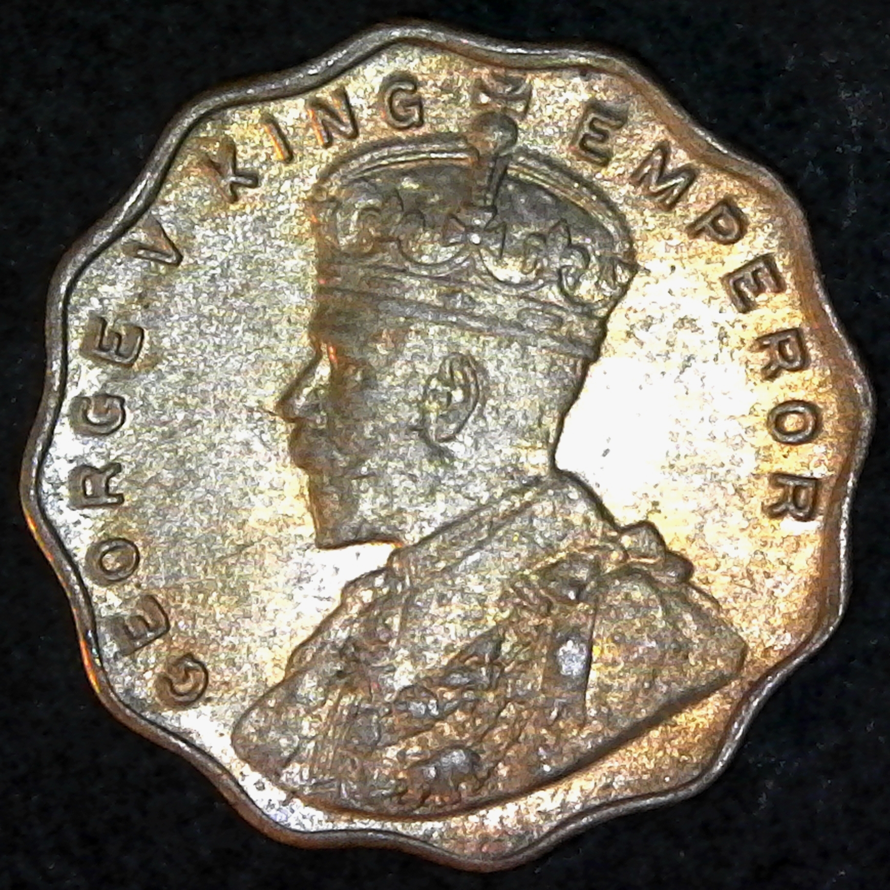 India One Anna 1919 reverse.jpg