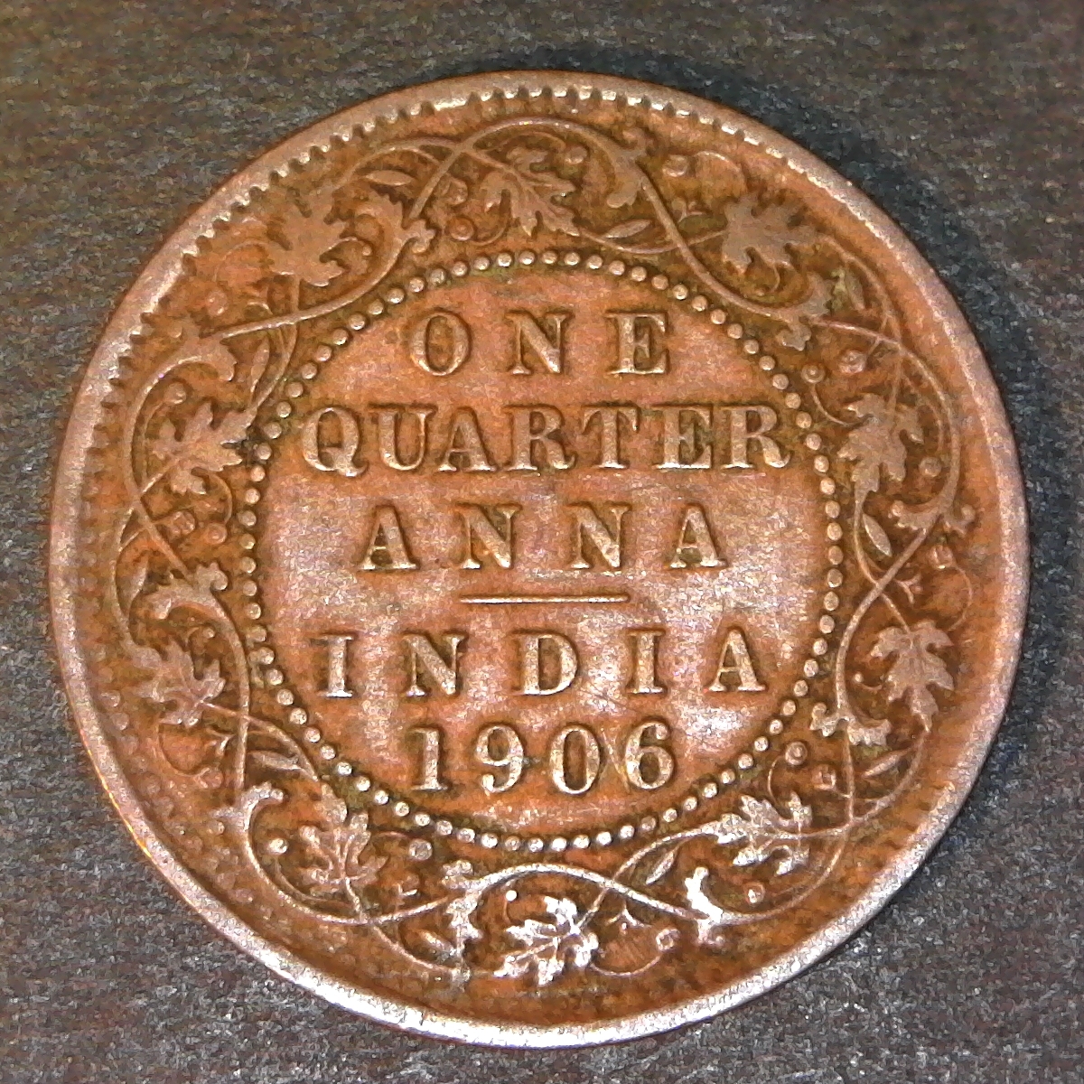 India Quarter Anna 1906 obv.jpg