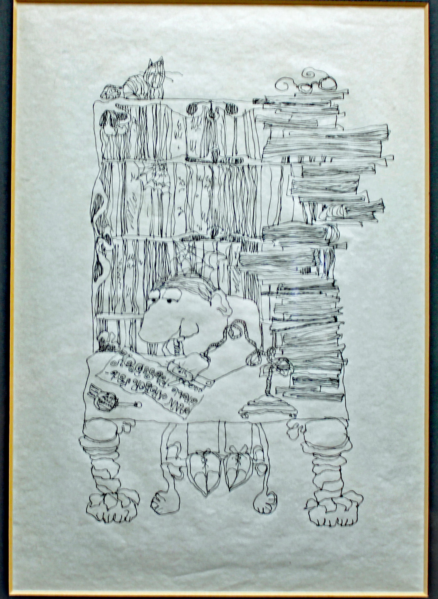 Ink drawing, study wall.jpg