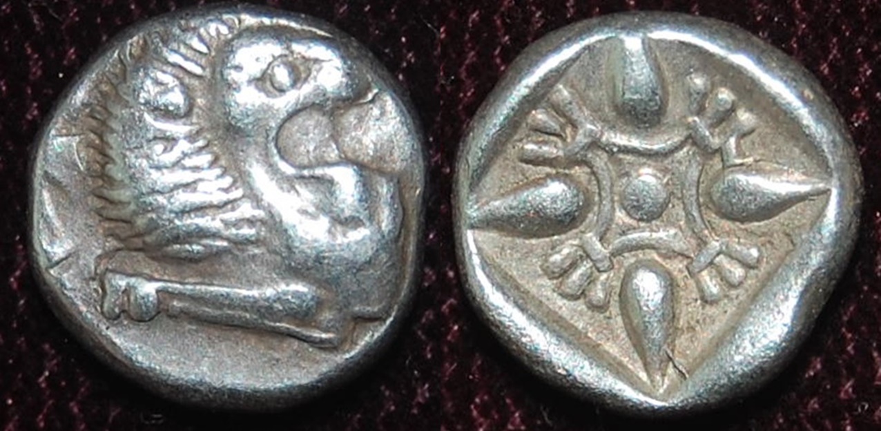 Iona-Miletos Late6thC fine lion laying LEFT facing RIGHT.jpg