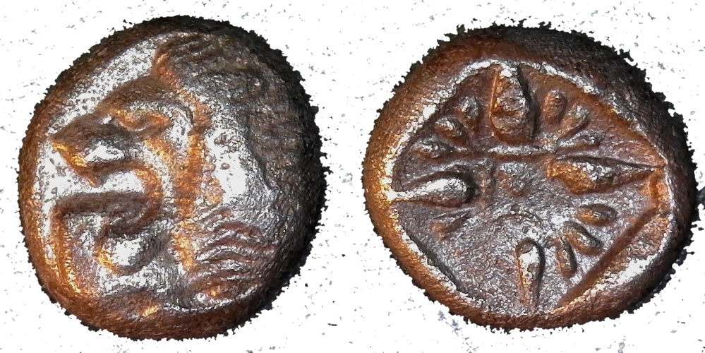 Ionia Miletos Obol obverse late 6th to early 5th cent BC less 8-side-cutout.jpg