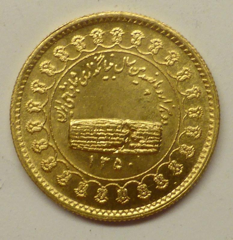 Iran 1970 Pahlevi Au 8,99g kultamitali kl 9 Au900 HTO#42 2018-5-10 233€+20% a.jpg