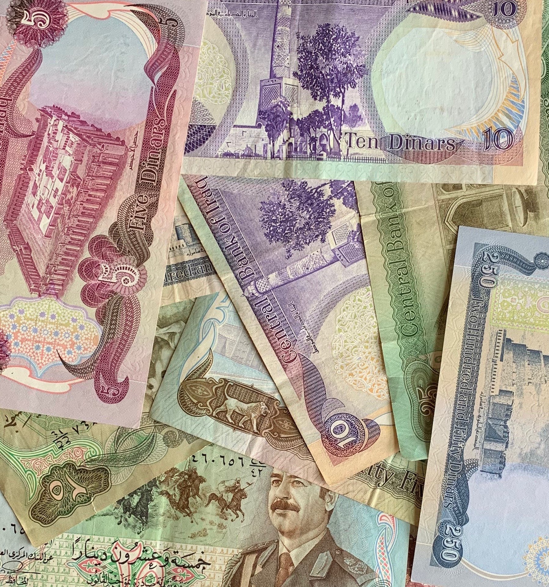 Saddam Hussein Iraq 1986 25 Dinars Banknote XF P73 Paper Money 