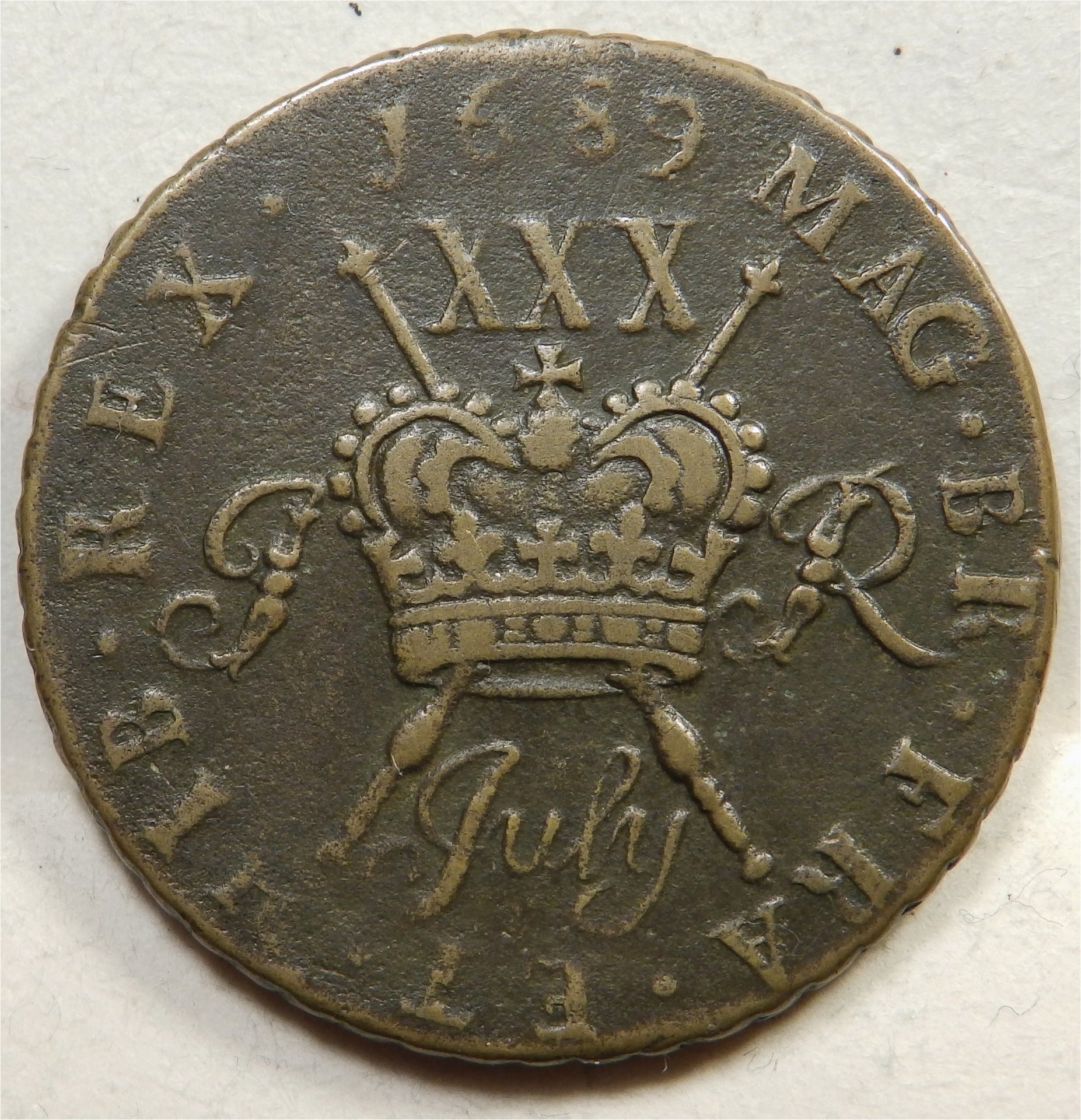 Ireland halfpenny 1689 rev.jpg
