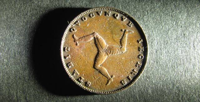 Isle Of Man farthing 1839 obverse KM12.jpg