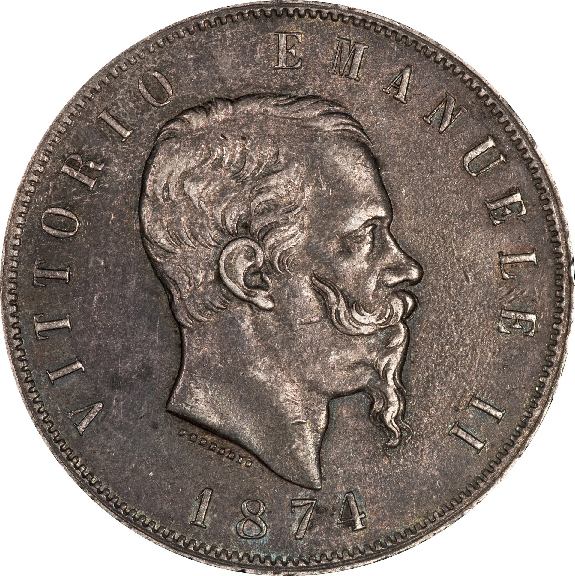 Italy - 1874 R 5 Lire - Reverse copy.jpg