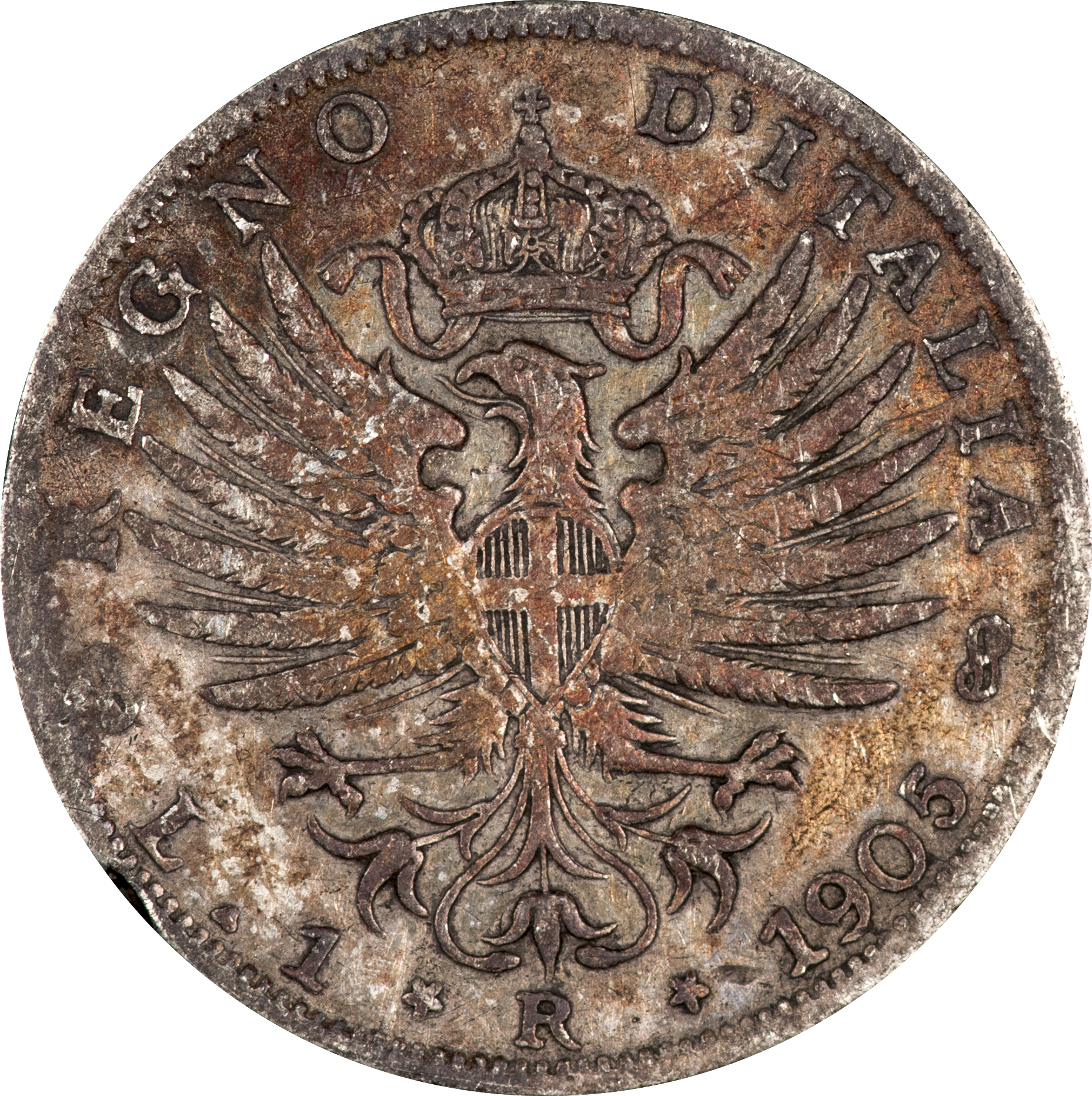 Italy - 1905 R 1 Lire - Reverse.png
