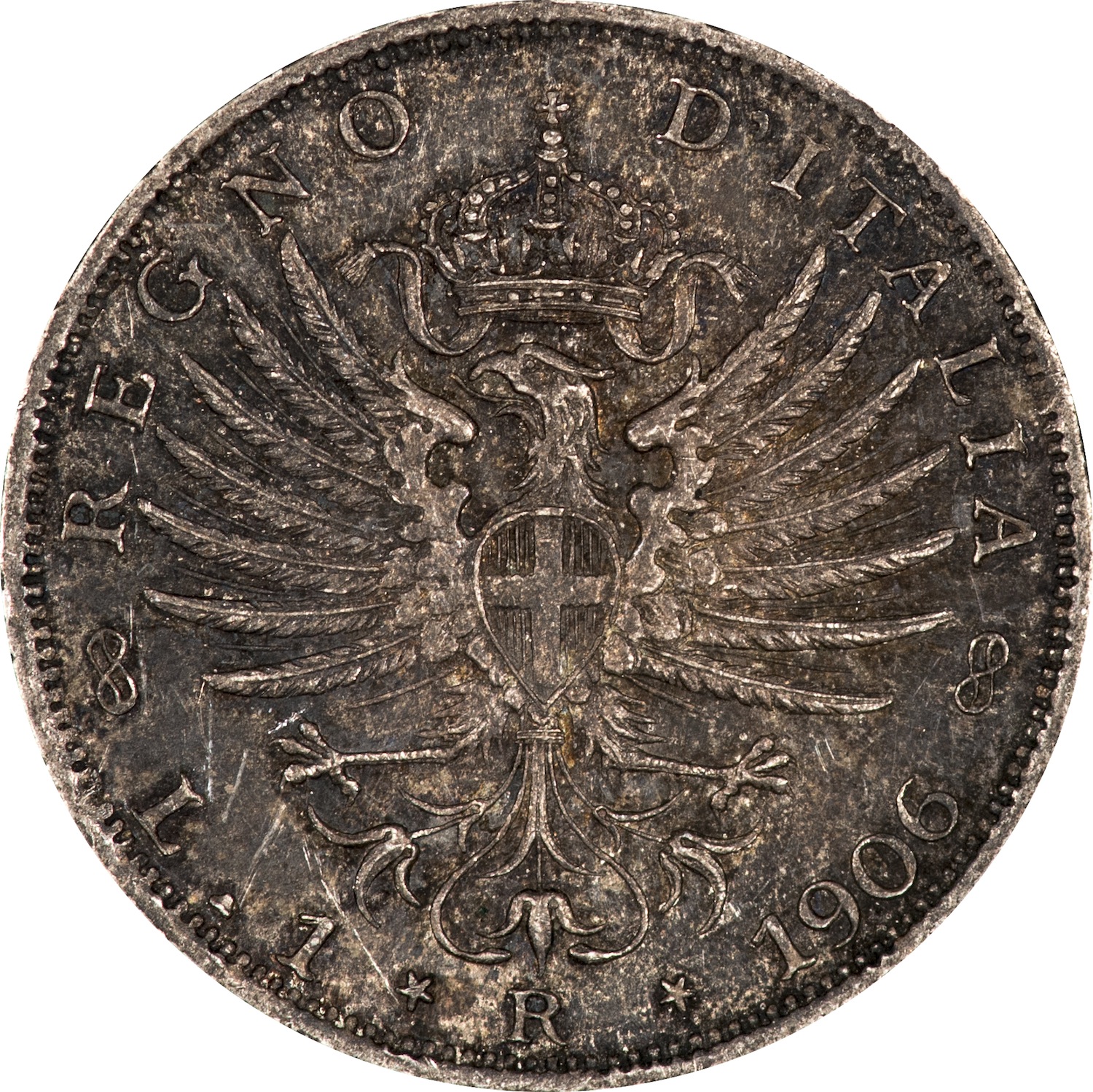 Italy - 1906 R 1 Lire - Obverse copy.jpg