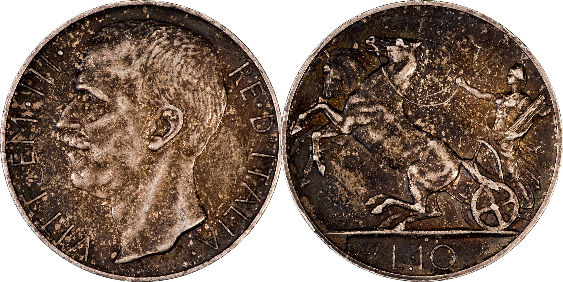 Italy - 1927 10 Lire.jpg