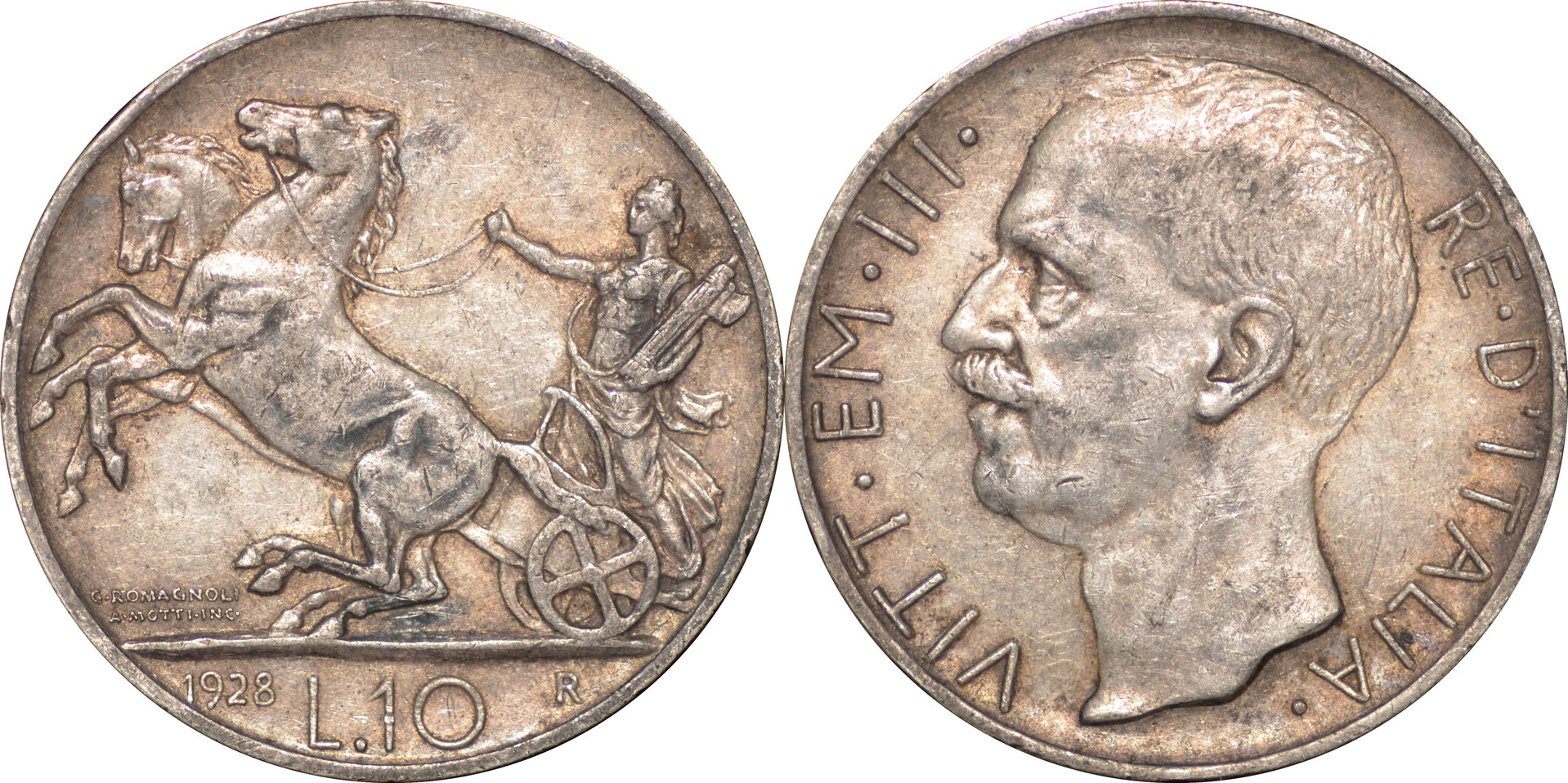Italy - 1928 R 10 Lire.jpg