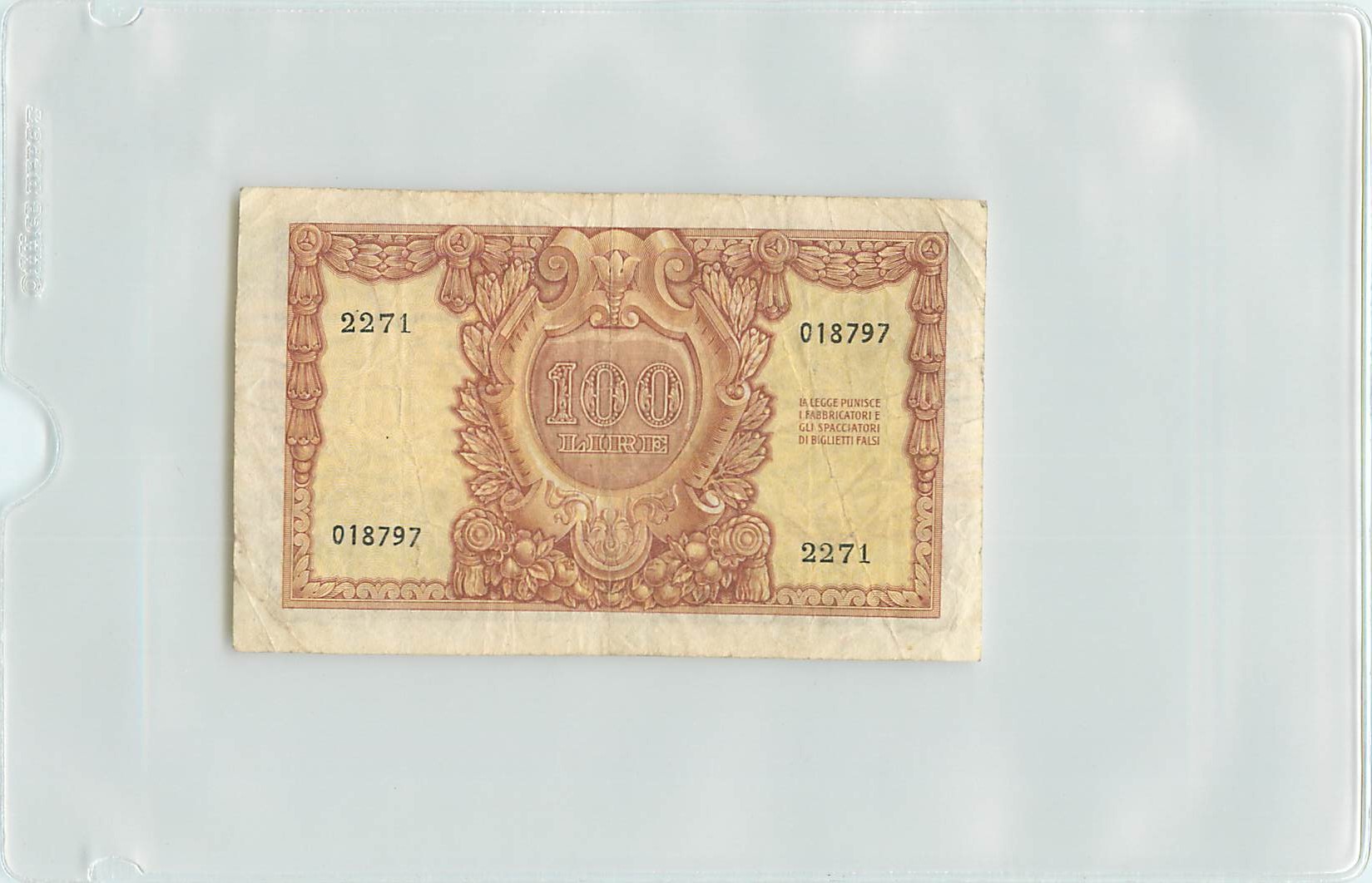Italy banknote 100 lire 1951 back 2015_08_27_09_46_320001.jpg