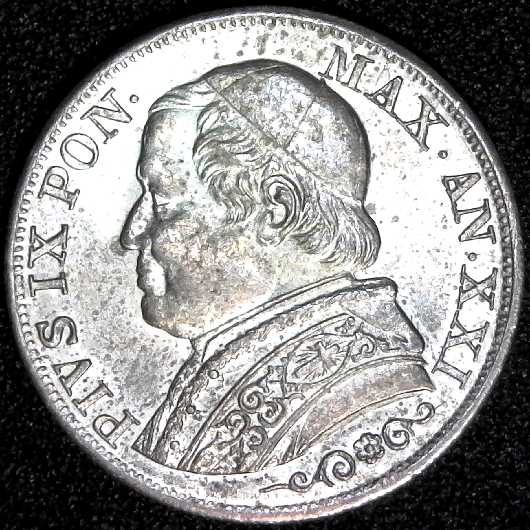 Italy Papal States 1 lira 1866 obv.jpg
