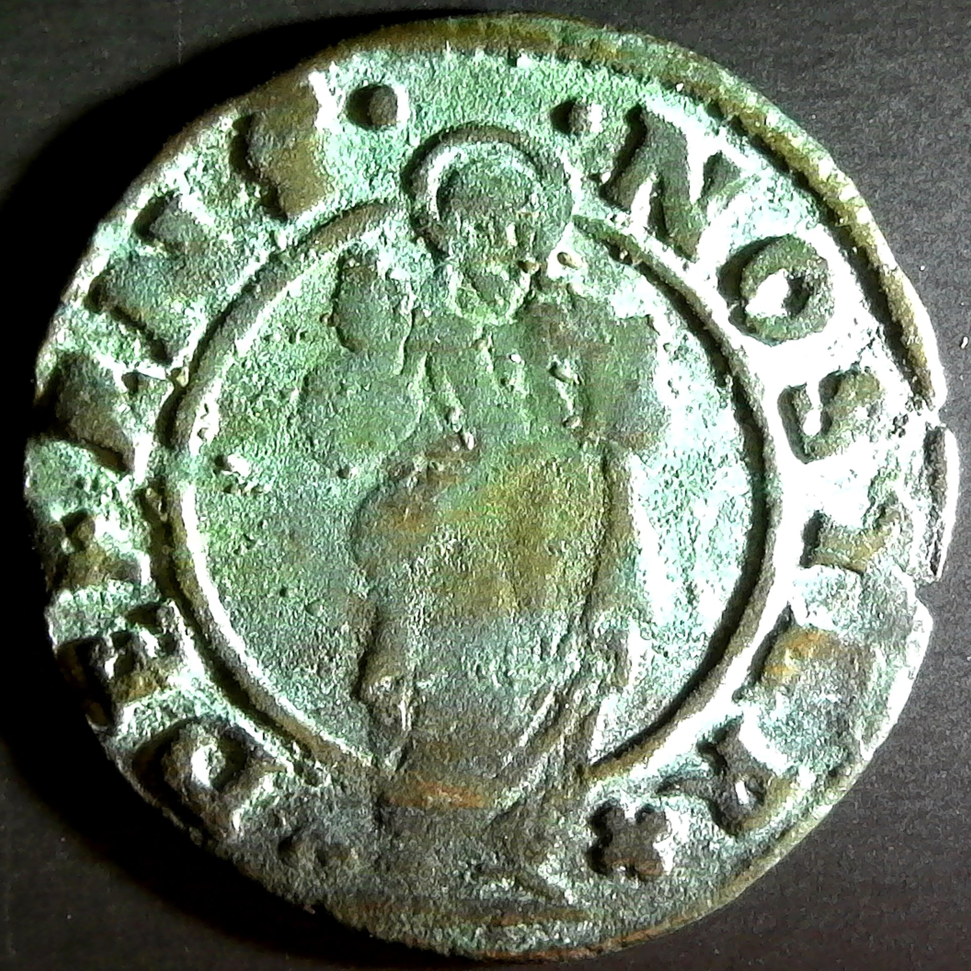 Italy, Venice. FRANCESCO CONTARINI billon Soldo 1623-24 DEFENS NOSTER rev.jpg