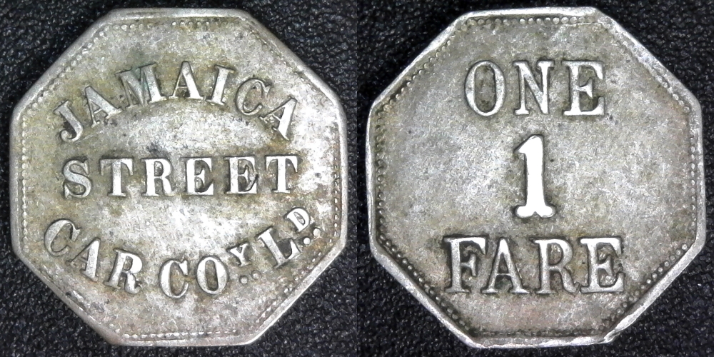 Jamaica Street Car Co 1 Fare 1880s obv A-side.jpg