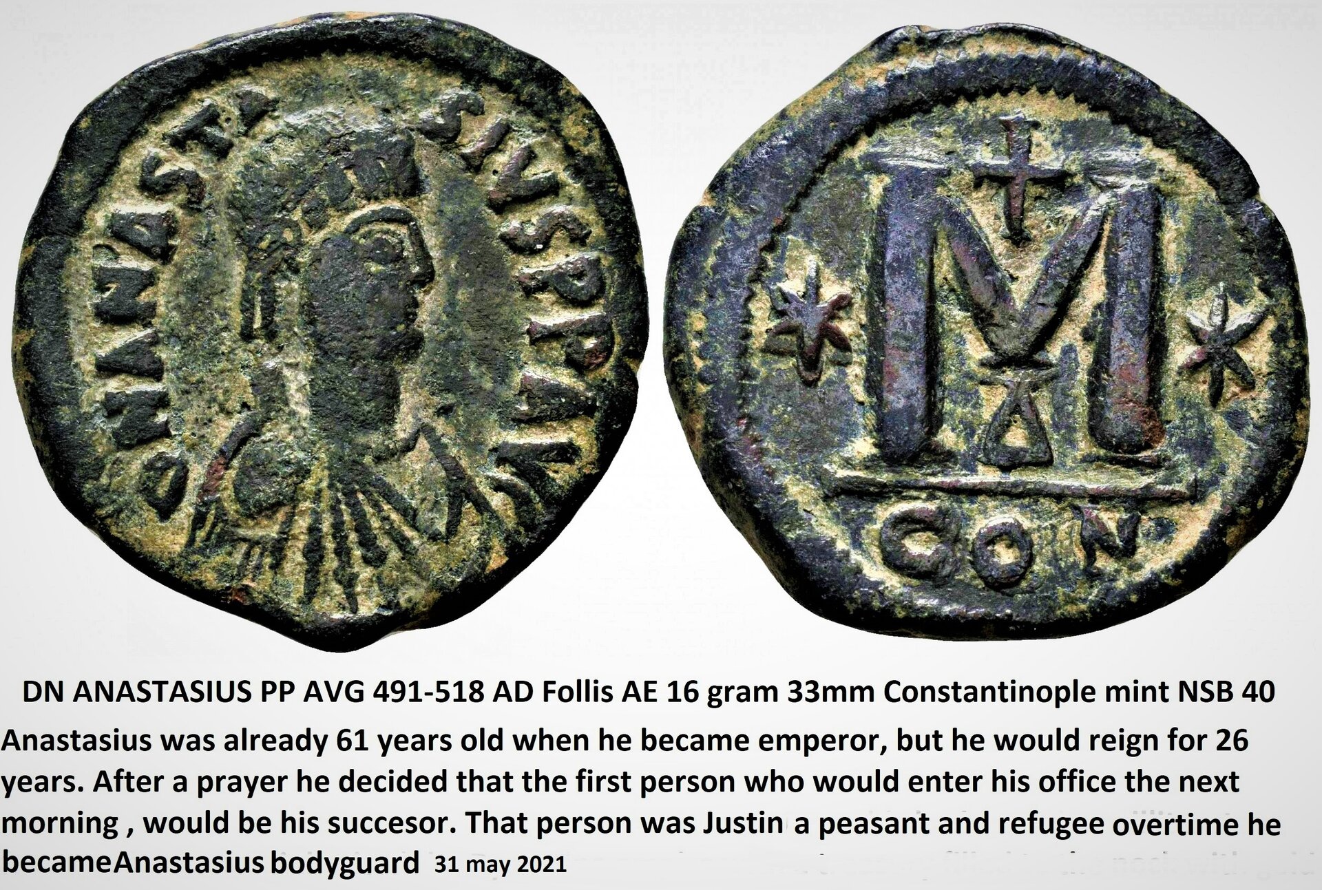 JC  Byzantium Anastasius CON 491-518 (2).jpg