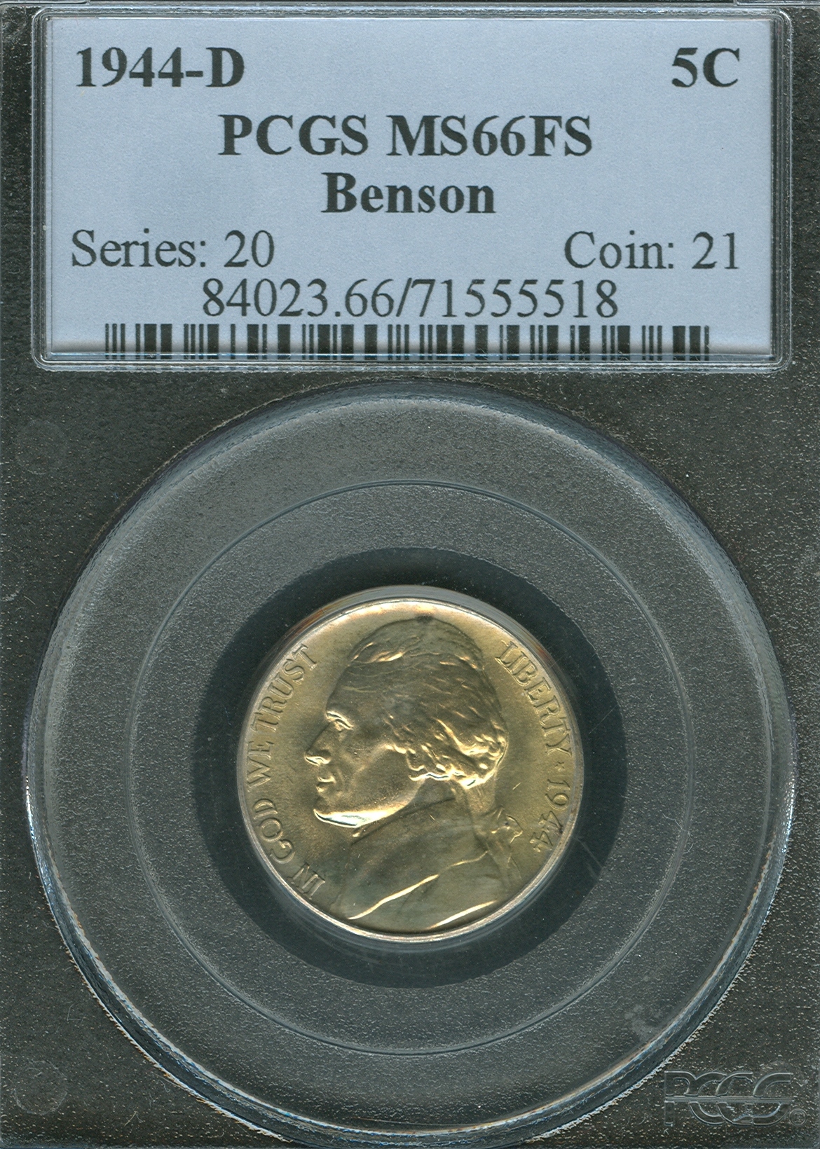 Jefferson 1944D 71555518 PCGS MS66FS Slab Obv.jpg