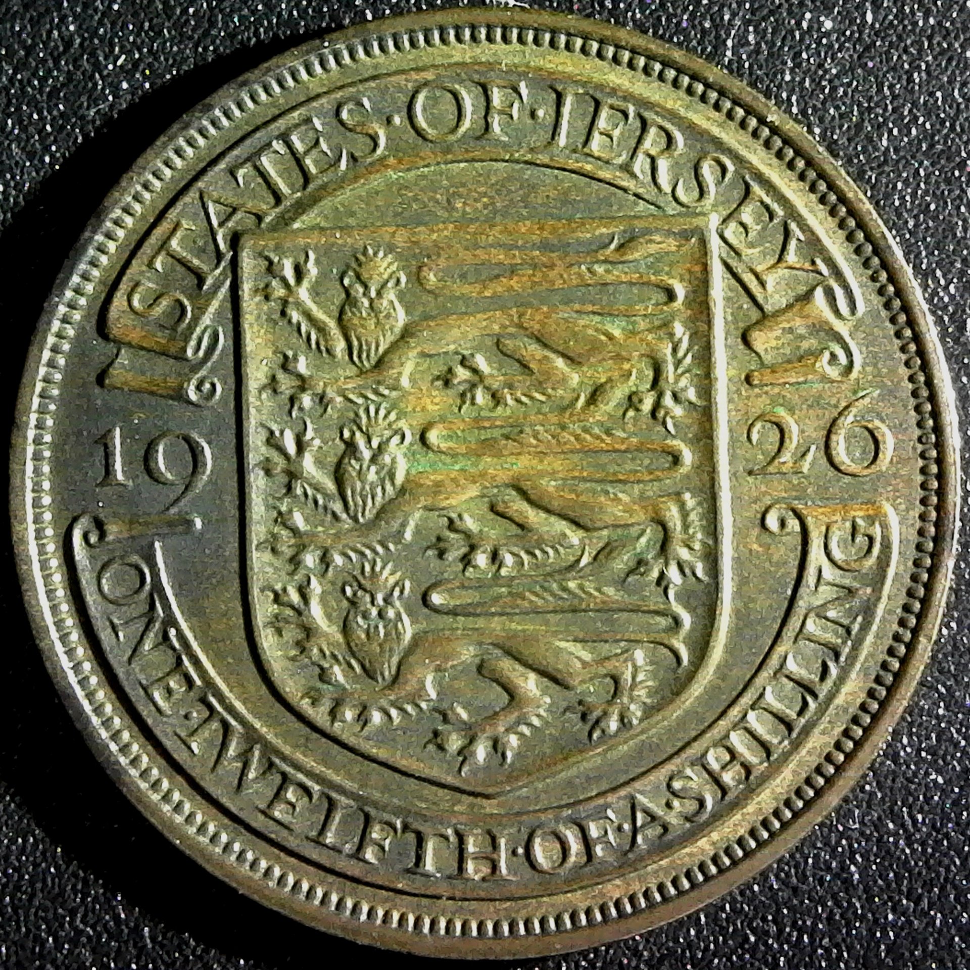 Jersey One Twelth Shilling A1926 George V KM#14 reverse B.jpg
