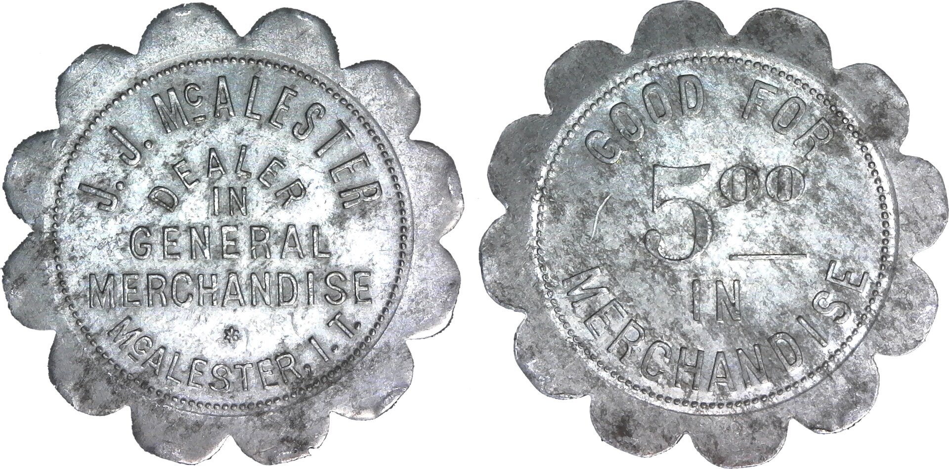 JJ McAlester Indian Territory token 5 Dollar obv-side-cutout.jpg